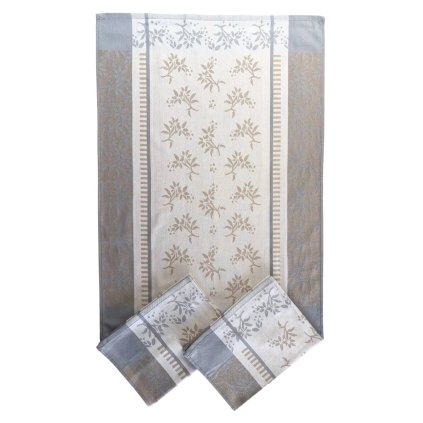 4818 2 kuchynske uterky 3ks jerabiny svetle sede dadka vracov