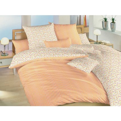 5298 povleceni kvetinky a prouzky oranzove dadka vracov