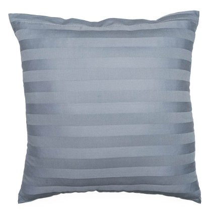 Povlak na polštář atlas grádl šedý proužek 2 cm (Rozměr 40x40)