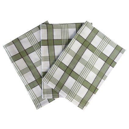 6657 1 kuchynske uterky karo khaki 3ks dadka vracov