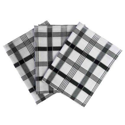 7524 3 kuchynske uterky 3ks extra sava karo cerna dadka vracov