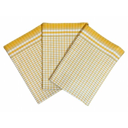 7602 2 kuchynske uterky kostka mala zluta 3ks dadka vracov