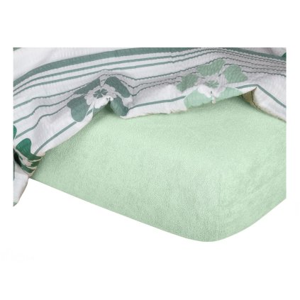 Dadka Froté prostěradlo mentolové (Rozměr 90x200x20 jednolůžko)