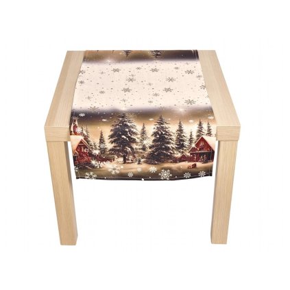 9441 2 vanocni ubrus cyh6019r zasnezena krajina dadka vracov