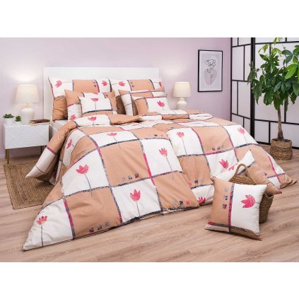 9621 5 povleceni tulipan svetle hnedy dadka vracov1