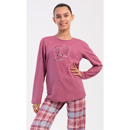 Dětské pyžamo dlouhé Charlotte (Barva Modrá - světle, Velikost 11/12)