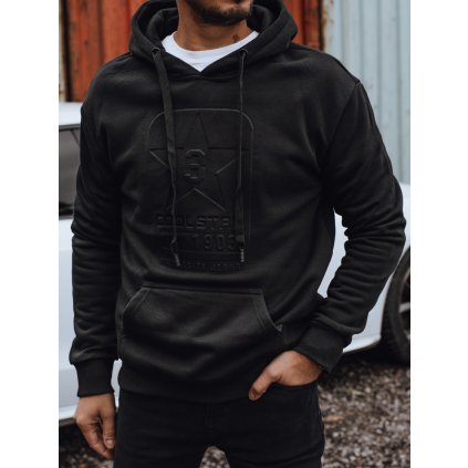 Pánská mikina s kapucí Dstreet BX5933 (Velikost M, Barva Černá)