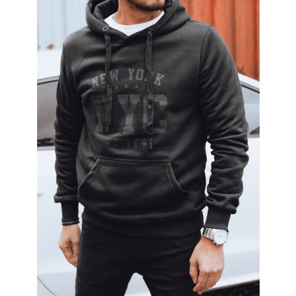 Pánská mikina s kapucí Dstreet BX5934 (Velikost M, Barva Černá)