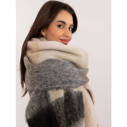 Šála -AT-SZ-2312501.62 (Barva Béžová, Velikost UNI)