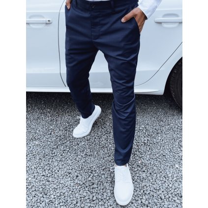 Pánské elegantní kalhoty Dstreet UX4411 (Velikost 32, Barva Modrá)