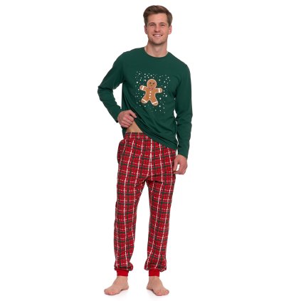 Pánské pyžamo Moraj PDM4600-016 (Velikost L, Barva Zelená)