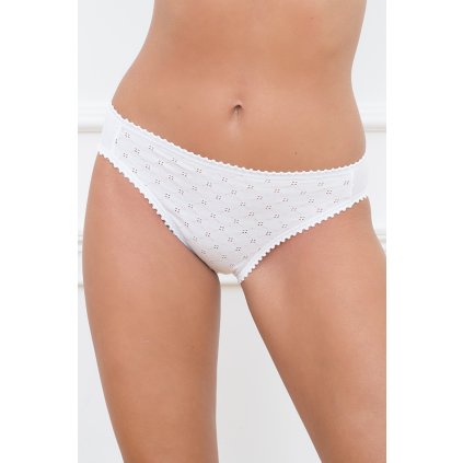 Dámské kalhotky Italian Fashion Gina midi (Velikost S, Barva Bílá)