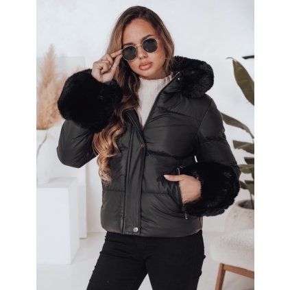 Dámská zimní bunda YOUWARM Dstreet TY5006 (Velikost S, Barva Černá)
