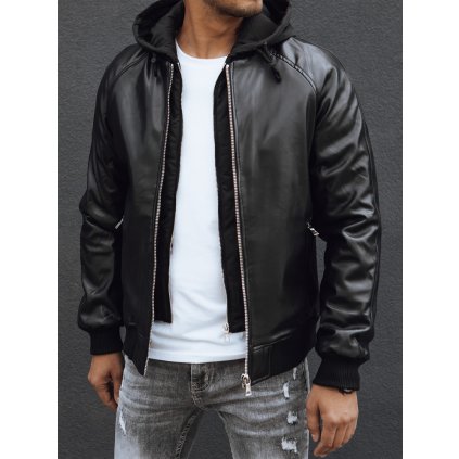 Pánská bunda s kapucí Dstreet TX4716 (Velikost M, Barva Černá)