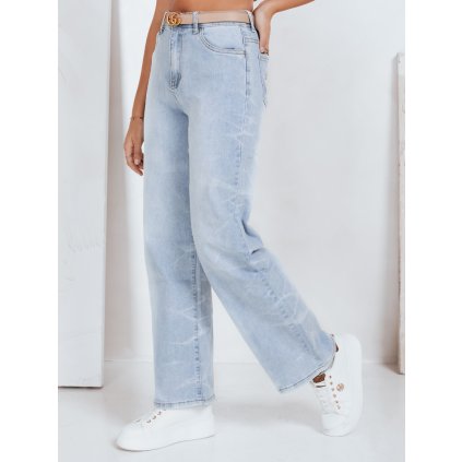Dámské široké džíny Dstreet UY2820 (Velikost S, Barva Modrá - světle)