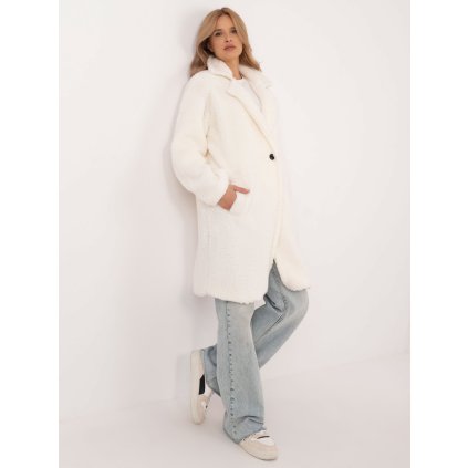 Dámská kabát DHJ-PL-19991.93P ITALY MODA (Barva Smetanová, Velikost UNI)