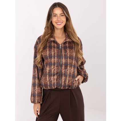 Dámská přechodová bunda IT-KR-5773.23 RUE PARIS (Barva Béžová, Velikost UNI)