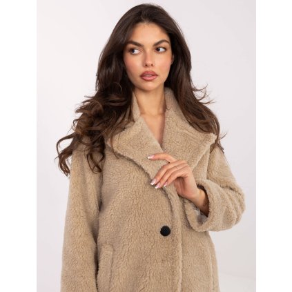 Dámský kabát IT-PL-88121.01P Factory Price (Barva Bordó, Velikost UNI)