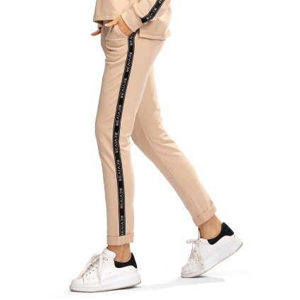 Dámské tepláky Reviver F9551 (Velikost S, Barva Béžová)