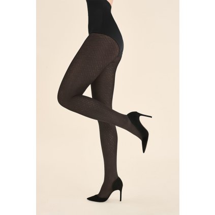 Silonkové punčocháče Gabriella Liset Code 1237 (Velikost 5-XL, Barva Černá)