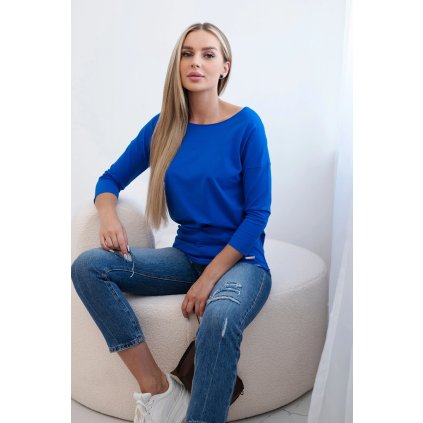 Halenka Ležérní chrpa (Velikost UNI, Barva Modrá - tmavě)