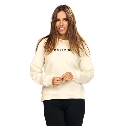 Dámská mikina Reviver F5589 (Velikost XL, Barva Smetanová)