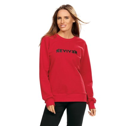 Dámská mikina Reviver F5603 (Velikost M, Barva Červená)