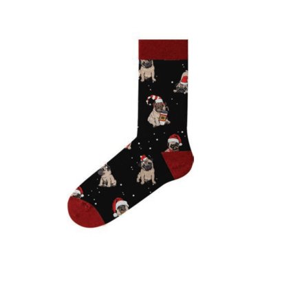 Pánské ponožky John Frank JFLSFUN-CH01 (Velikost UNI, Barva Černá)