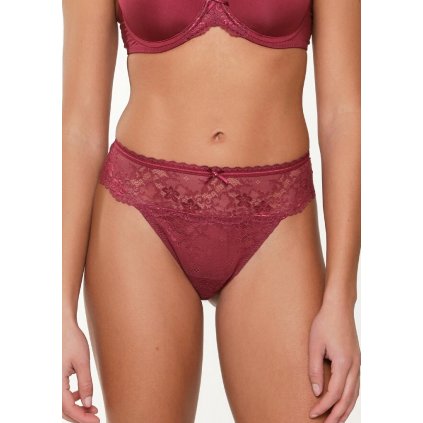 Dámská tanga Lingadore 1400T (Velikost L, Barva Bordó)