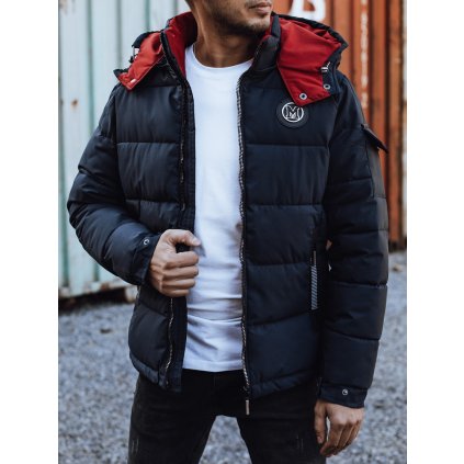 Pánská prošívané bunda Barva tmavě modrá DSTREET TX4647 (Velikost M, Barva Modrá)