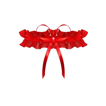 Podvazek Julimex PW-02 Oddessa Plus Size (Velikost UNI, Barva Červená)