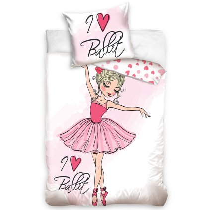 44602 bavlnene povleceni baletka z ruzoveho snu