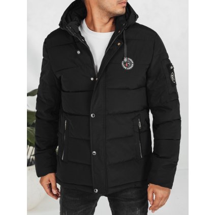 Pánská zimní bunda s kapucí Dstreet TX5053 (Velikost S, Barva Šedá - tmavě)