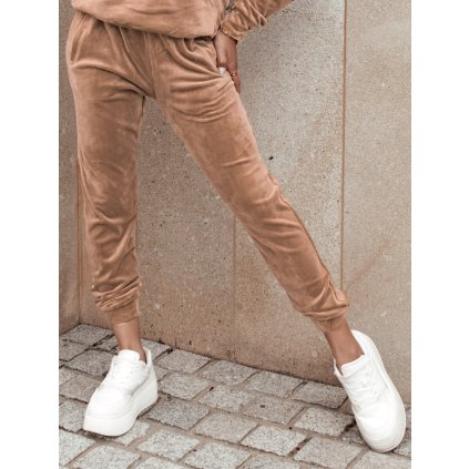 Dámské tepláky Dstreet UY3834 (Velikost S, Barva Béžová)