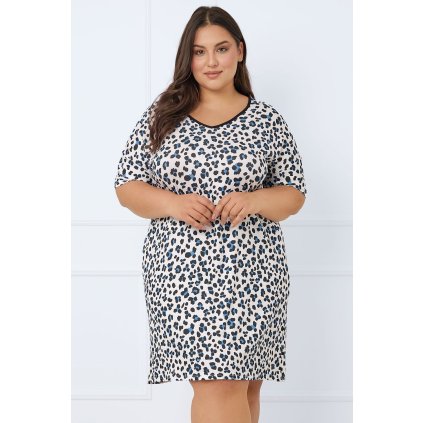 Noční košile Italian Fashion Savanna kr.r. (Velikost 2XL, Barva Smetanová)