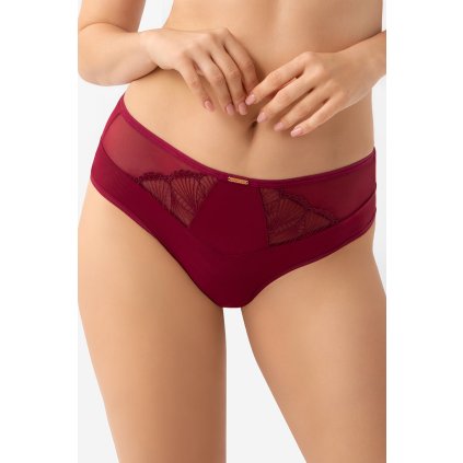 Brazilky Gorsenia K944 Mira (Velikost 2XL, Barva Bordó)
