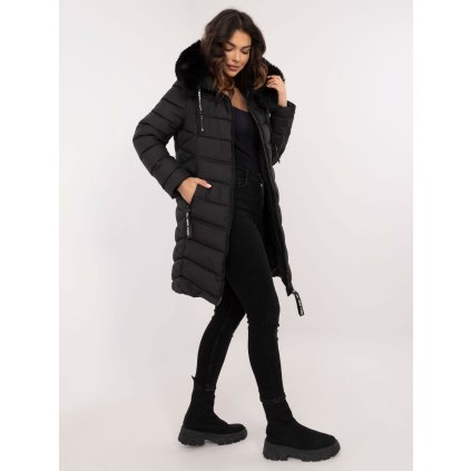 Dámská zimní bunda SK-KR-HH-2403.04 Factory Price (Barva Černá, Velikost L)