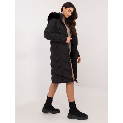 Dámská zimní bunda SK-KR-HH-2405.78P Factory Price (Barva Černá, Velikost 2XL)