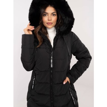 Dámská zimní bunda SK-KR-HH-2408.04P Factory Price (Barva Černá, Velikost S)
