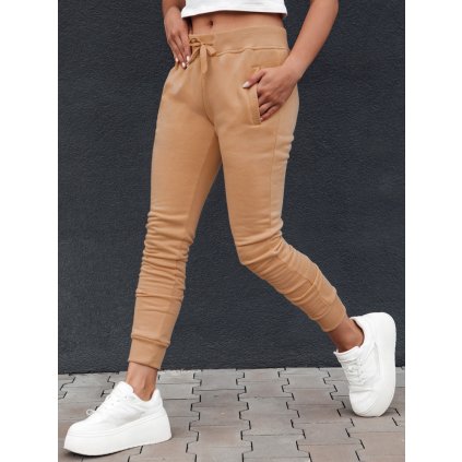 Dámské tepláky FITS Dstreet UY2610 (Velikost S, Barva Hnědá)