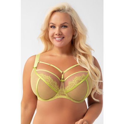 Podprsenka Gorsenia K496/2 Paradise (Velikost 75G, Barva Zelená)