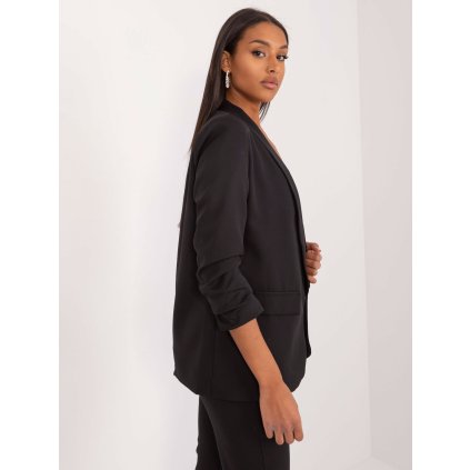 Sako TW-ZT-BI-24155a.01X s nařasenými rukávy (Barva Černá, Velikost XL)