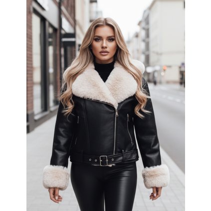 Dámská zimní bunda ZAYNIRA Dstreet TY5118z (Velikost S, Barva Černá)