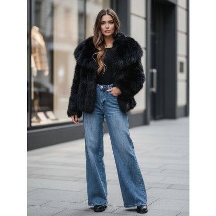 Dámský zimní kabátek VALTENA Dstreet TY5117z (Velikost S/M, Barva Černá)