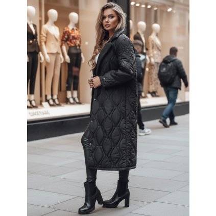 Dámská bunda dlouhá TRENDIFY Dstreet TY4378z (Velikost S, Barva Černá)