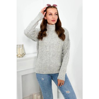 Rolák se vzorem Isha (Velikost UNI, Barva Šedá)