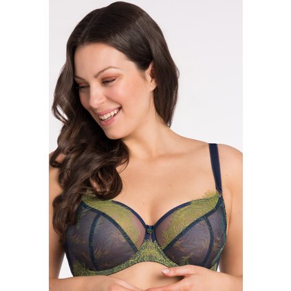 Podprsenka Gorsenia K798 Arianna (Velikost 80E, Barva Modrá - tmavě)