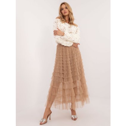 Sukně -TW-SD-BI-881.43P (Barva Béžová, Velikost UNI)