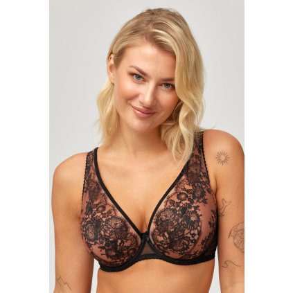 Podprsenka Azal Skarlet (Velikost 95C, Barva Černá)