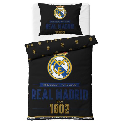 44692 fotbalove povleceni real madrid royal black 140x200 70x90 cm